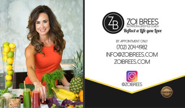 Business card design for Zoi Brees