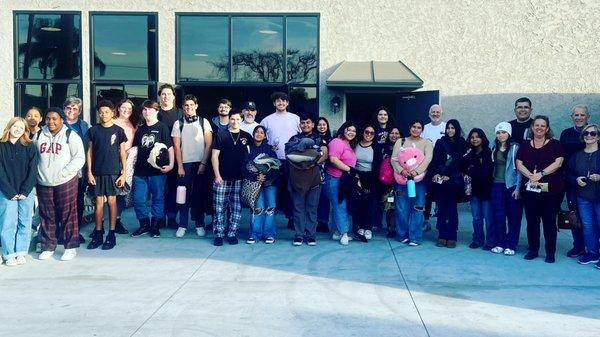 Youth, getting ready to leave for winter camp