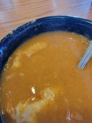 Really disappointed in Chili's soup today. Very thin. Not up to their standards.