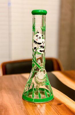 Cute hand painted panda bong.