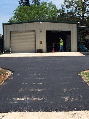 Asphalt driveway