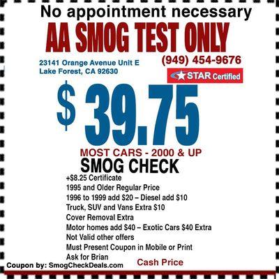 Discount Smog Check