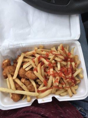 Fried shrimp basket