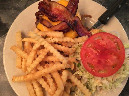 My friend's order--burger (it was huge, she needed a knife to split it).