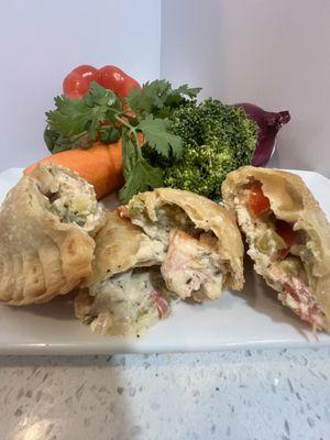 CREAMY TUSCAN SALMON EMPANADA