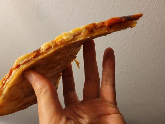 Cheese and pepperoni pizza slice