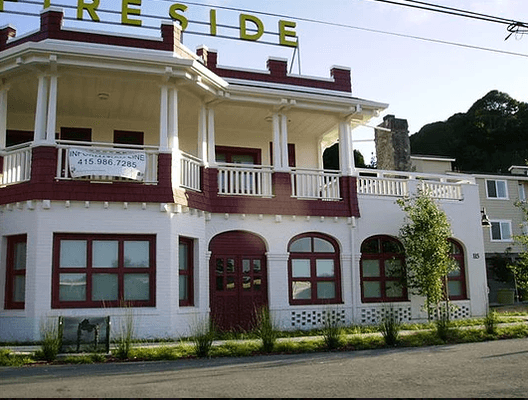 Famous landmark the Fireside Inn in Sausalito