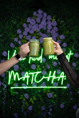 Organic matcha drinks