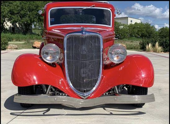 1934 Ford 5 Window Coupe, all steel.