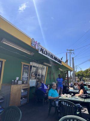 Aloha island grille outside patio