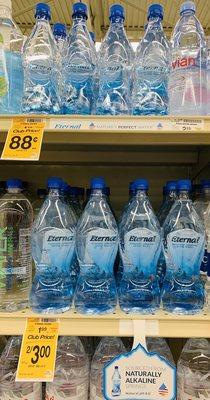 Eternal Water-Naturally Alkaline, Natural Electrolytes Spring Water. Here At Safeway Aisle 11