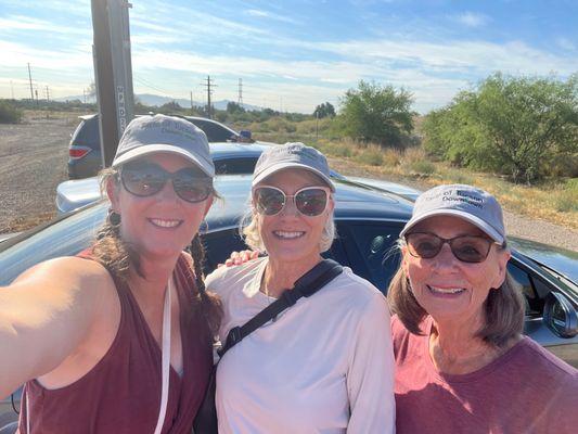 Meet your tour guides
 Jennifer, Elysa and Ann