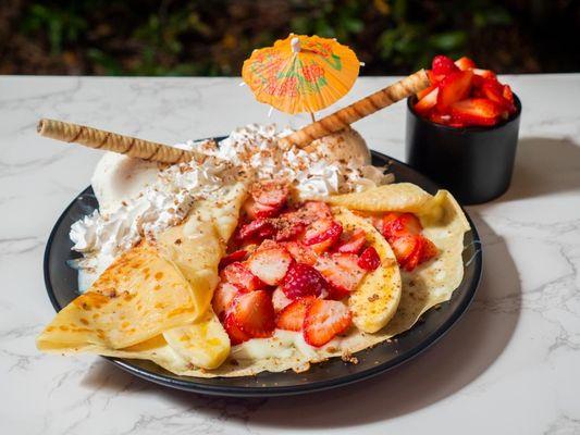 Banana Split Crepe