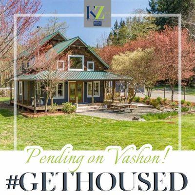 So happy for my clients on Vashon! I just helped them purchase this farmhouse on the island!