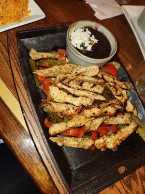 Chicken fajitas - obviously a perfect decision