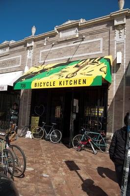 The Bicycle Kitchen New Awning