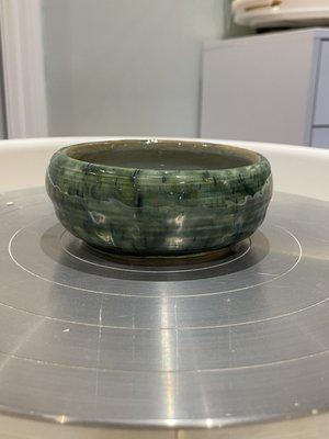 One of my completed wheel thrown ceramic bowls