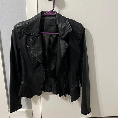 leather biker jacket