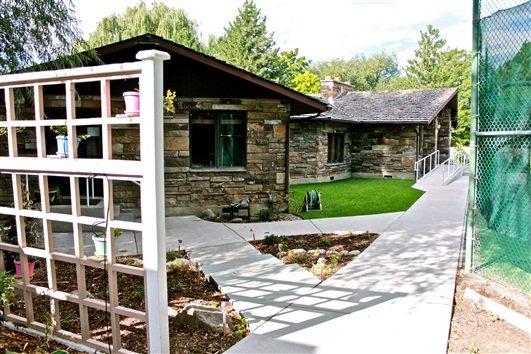 Walkway to School Building