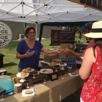 Hodge Podge is famous for their cinnamon rolls (gluten-free, classic, sticky buns, zesty & coffee) but brings a variety of natural treats!