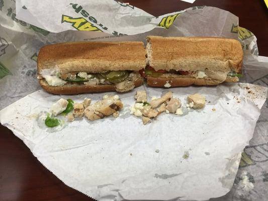 Thanks for the mess, Subway.