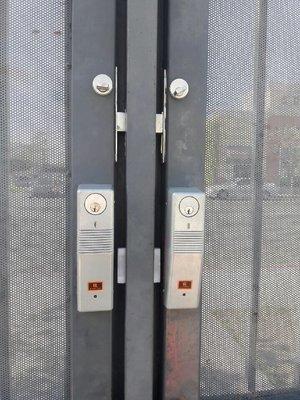 Alarm lock installations for wrought iron doors