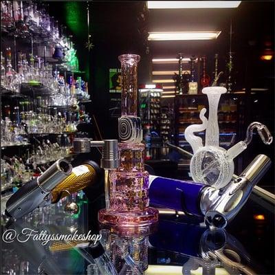 For all your glass and smoke accessories, visit Fatty's Smoke Shop.