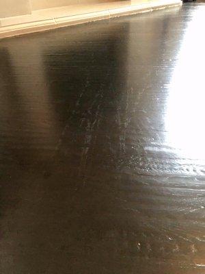 Scratches resulting from using specific hardwood floor vacuum...