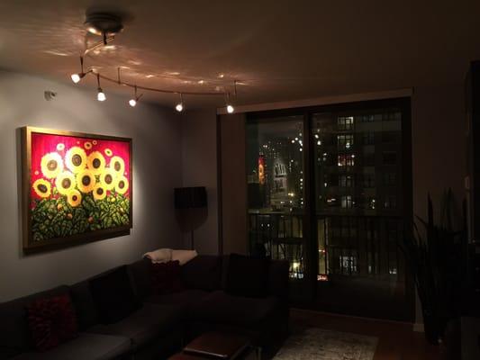 We love our lighting from Peter at Lumina Galleries!