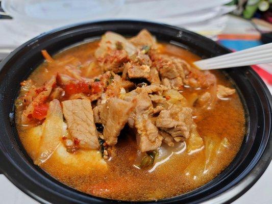 Kimchi pork ramen