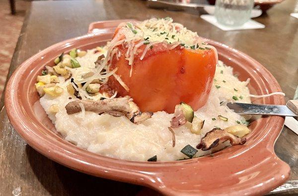 roasted pepper risotto