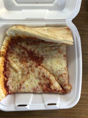 Pizza slice smashed box