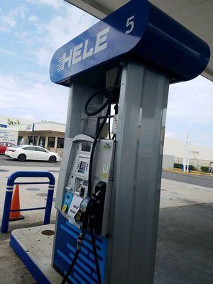 They rebranded the gas pump from "Tesoro", to "Hele Gas".