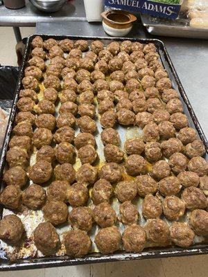 Homemade meatballs