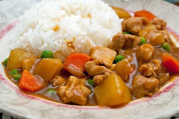 Chicken Curry over Rice