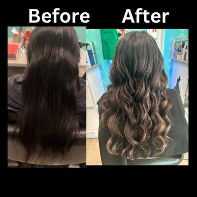 Before & After balayage