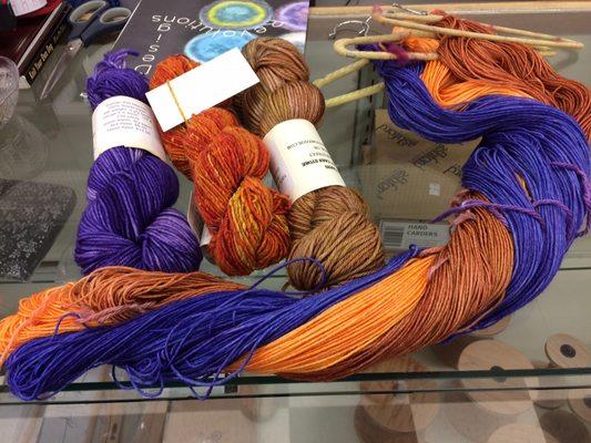 Dyed some yarn to order for a customer to make the "Moon Raker" shawl.