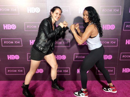 Owner Keta Meggett on the red carpet for HBO's Room 104