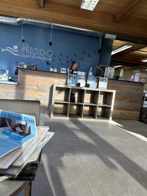 Presidio Sports and Medicine front desk, Mill Valley location