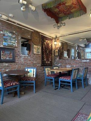 Indoor dining area