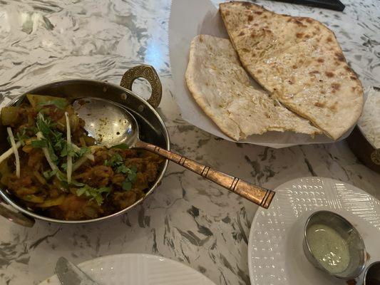 BEST eggplant, and cheese naan!