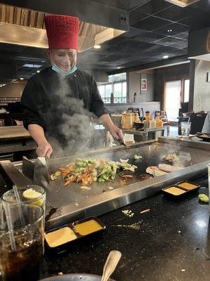 Steak Shrimp Hibachi Dinner