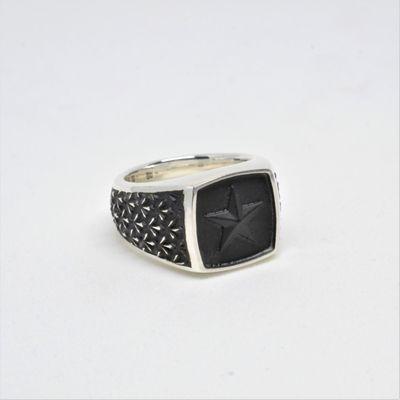 Modern Men XL silver ring