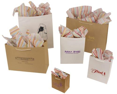 Kraft Paper Retail Shopping Bags