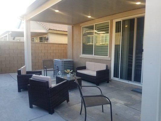 beautiful covered patio