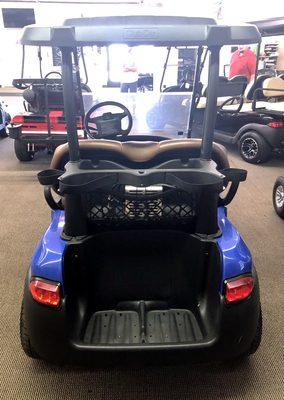 Customized Club Car Precedent with blue Phantom body, wheels, lights, 48V electric