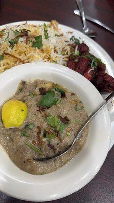 Chicken 65 Goat Dum Biryani Goat Hyderabadi Haleem combo