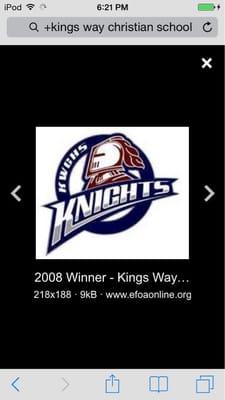 This is the King's Way Christian School logo.