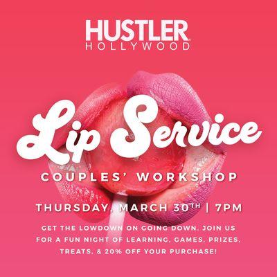 Join us March 30th at 7pm for an educational workshop that will enhance your romance. Learn tips & tricks plus enjoy games & gifts!