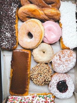 Dozen of donuts